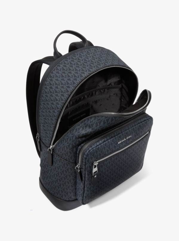 Panske Batohy Michael Kors Hudson Logo Modre - Tasky Michael Kors Sleva | GWXLQ-0928